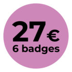 27 euros (6 badges)