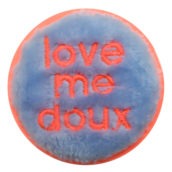 Love me doux bleu et orange fluo