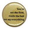 You're not the first, maybe my last, not my everything